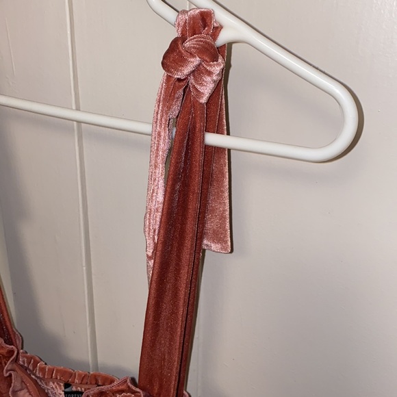 Forever 21 Blush Pink Mini Velvet Dress - Picture 5 of 13